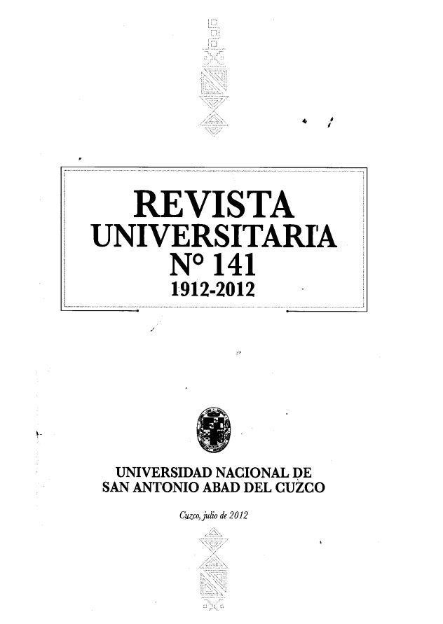Portada Revista de la Facultad de Derecho UNSAAC Nro. 11